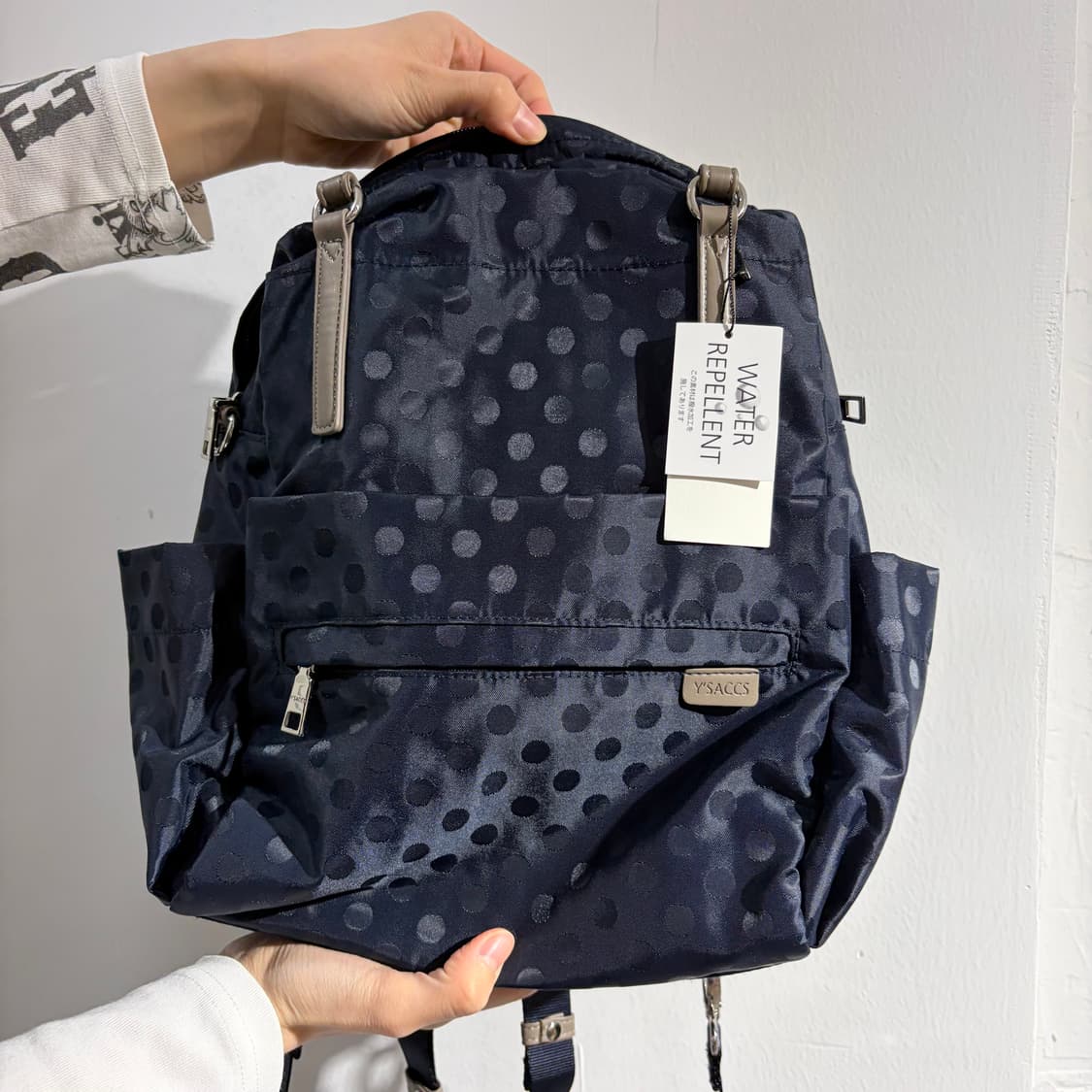 Y'SACCS 요지 야마모토 도트 백팩 가방 상품이미지5