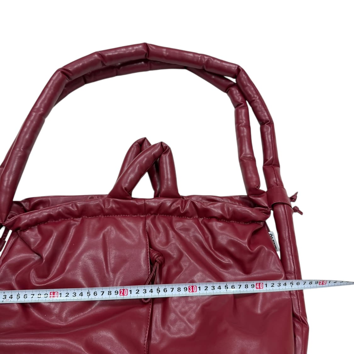 OLEND 올랜드 오나비간 가죽 빅 숄더백 가방 버건디 레드 상품이미지8