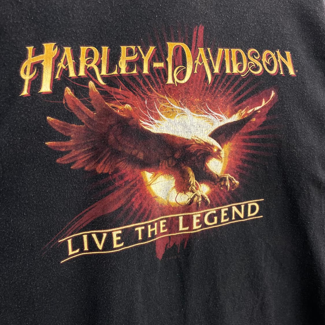 할리데이비슨 이글 페이딩 빈티지 반팔 티셔츠 상품이미지4