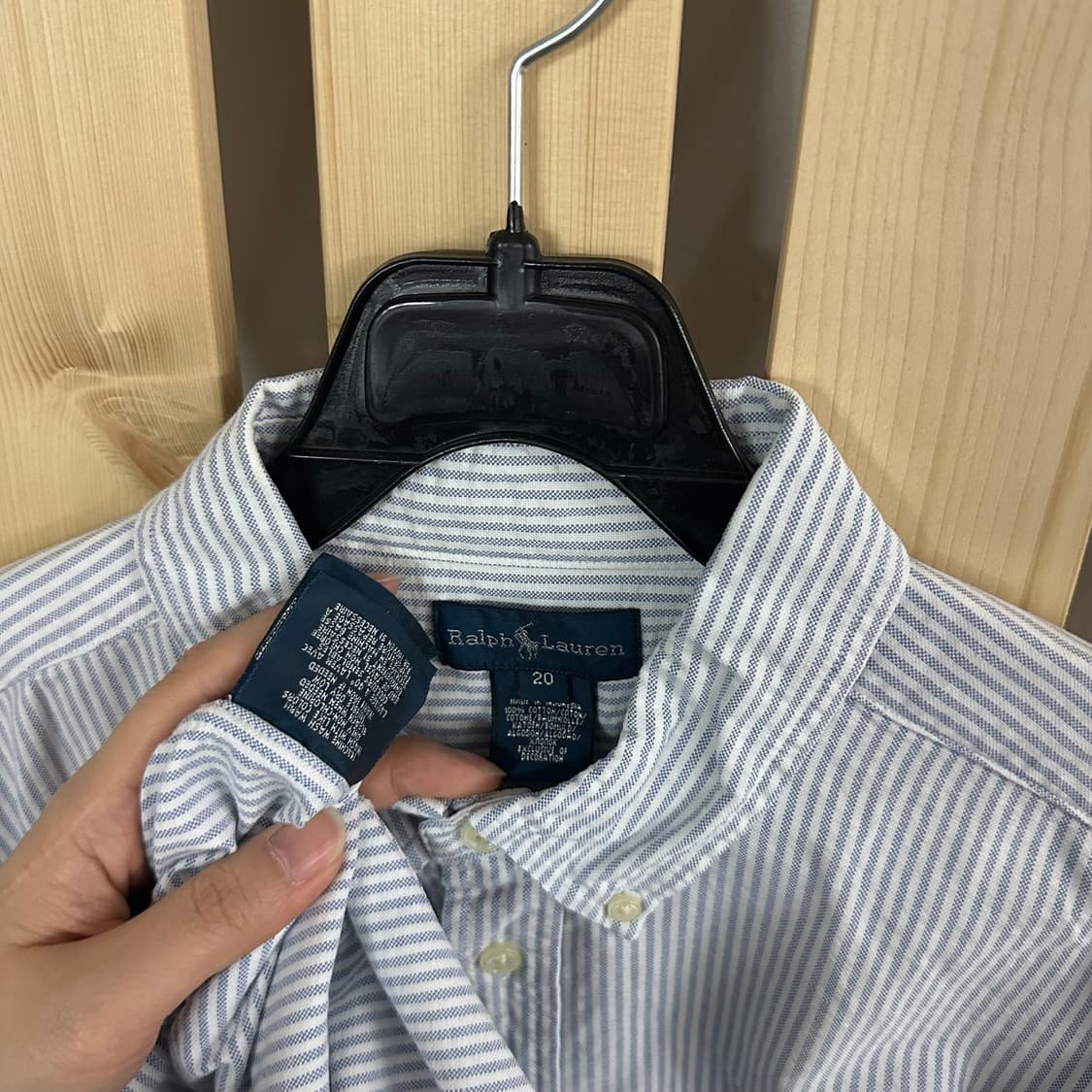 (M) 폴로 랄프로렌 스트라이프 셔츠 상품이미지3