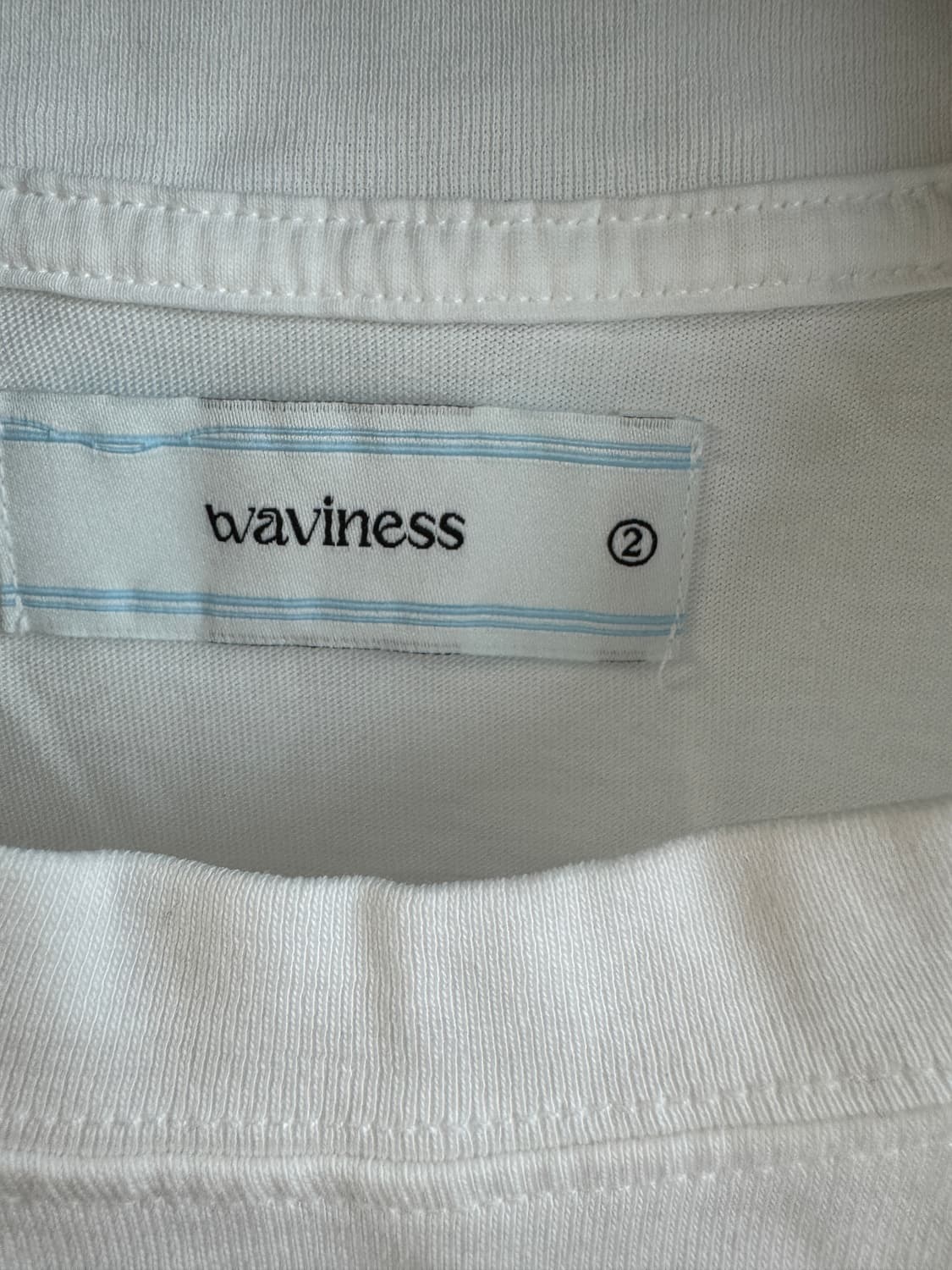 웨이비니스 레터링 반팔 티셔츠 화이트 2 상품이미지2