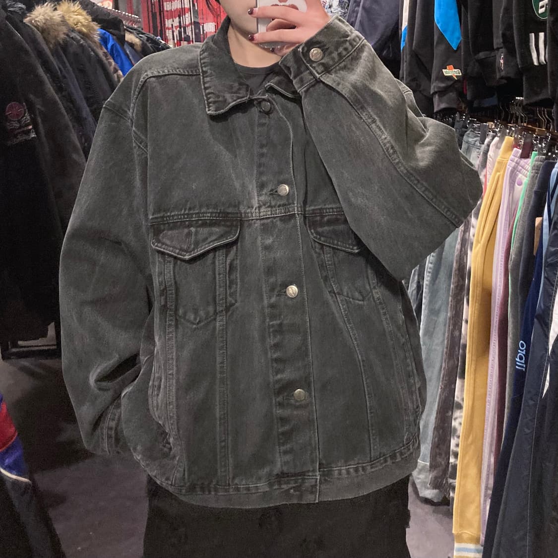 [IM] vtg 흑청 데님 자켓 상품이미지5