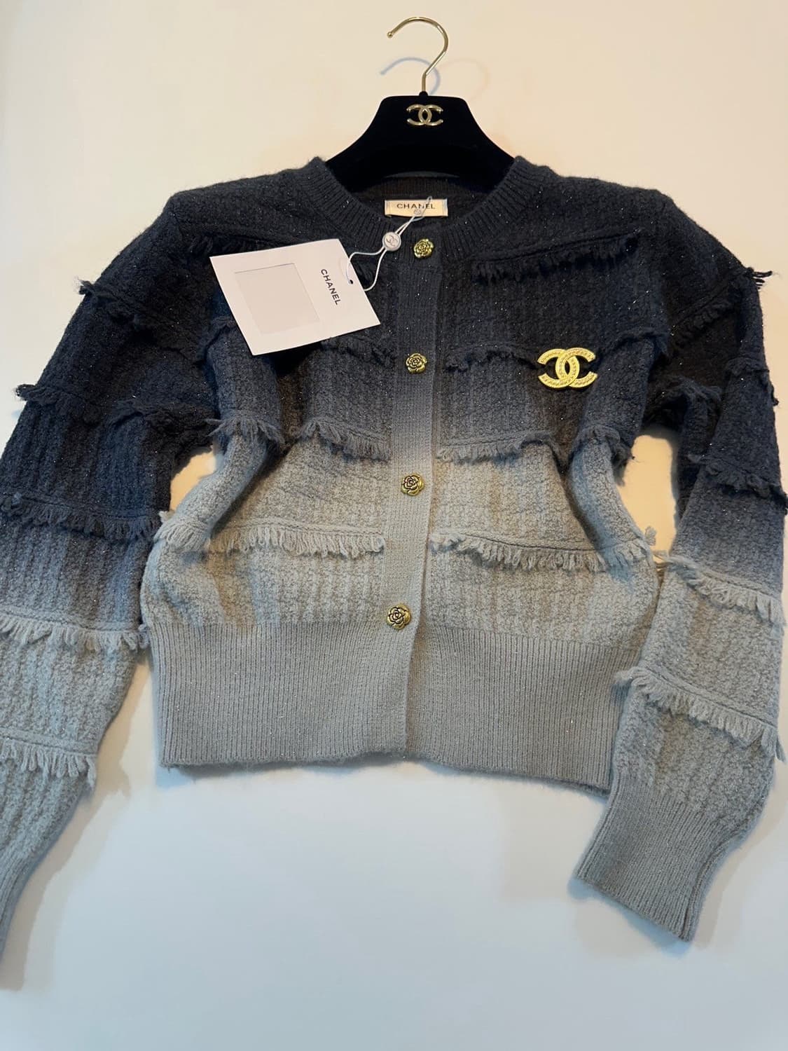 (새상품)샤넬가디건(브로치포함) 상품이미지1