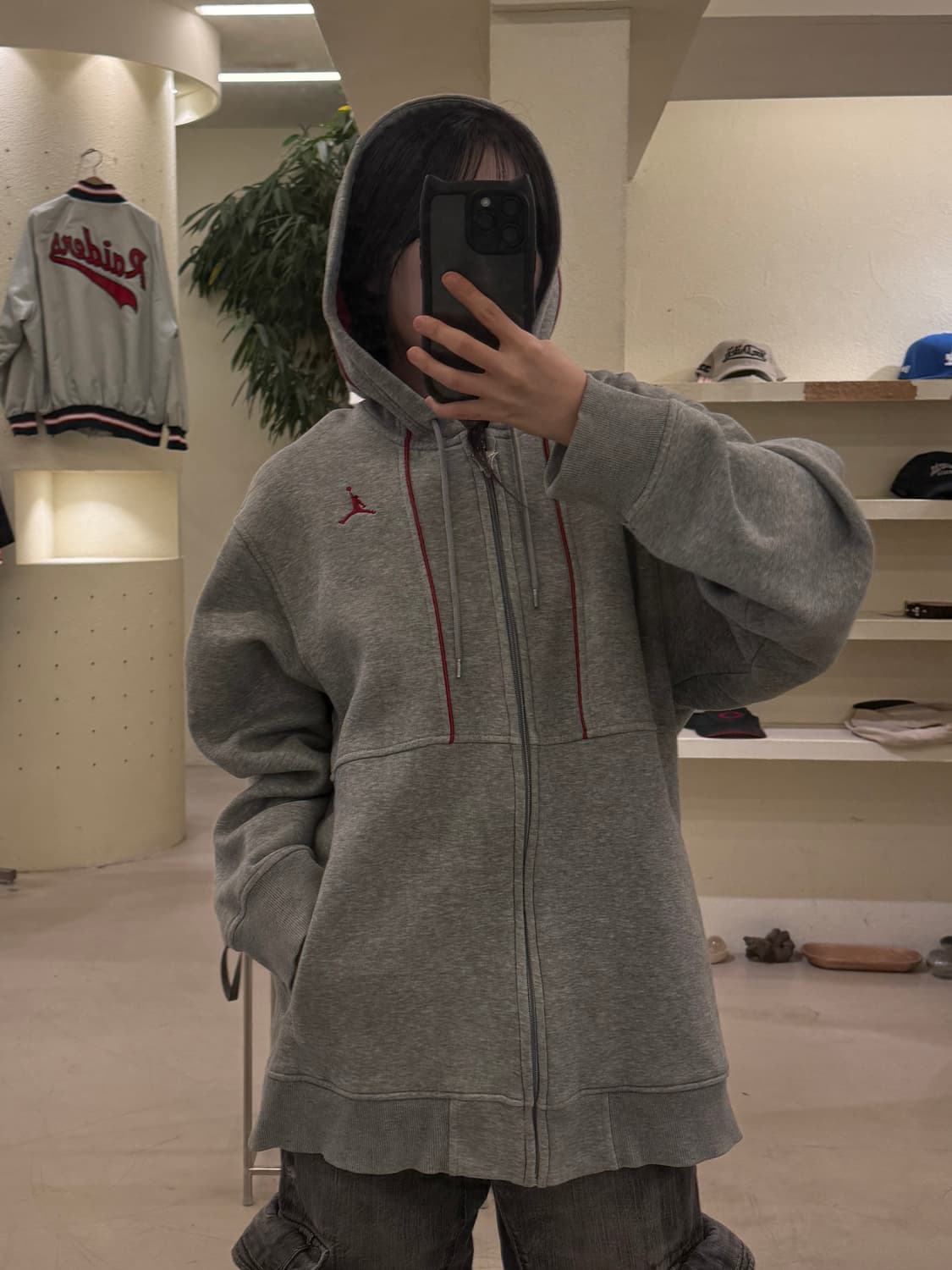 조던 올드스쿨 박시핏 후드 집업 U25 상품이미지2