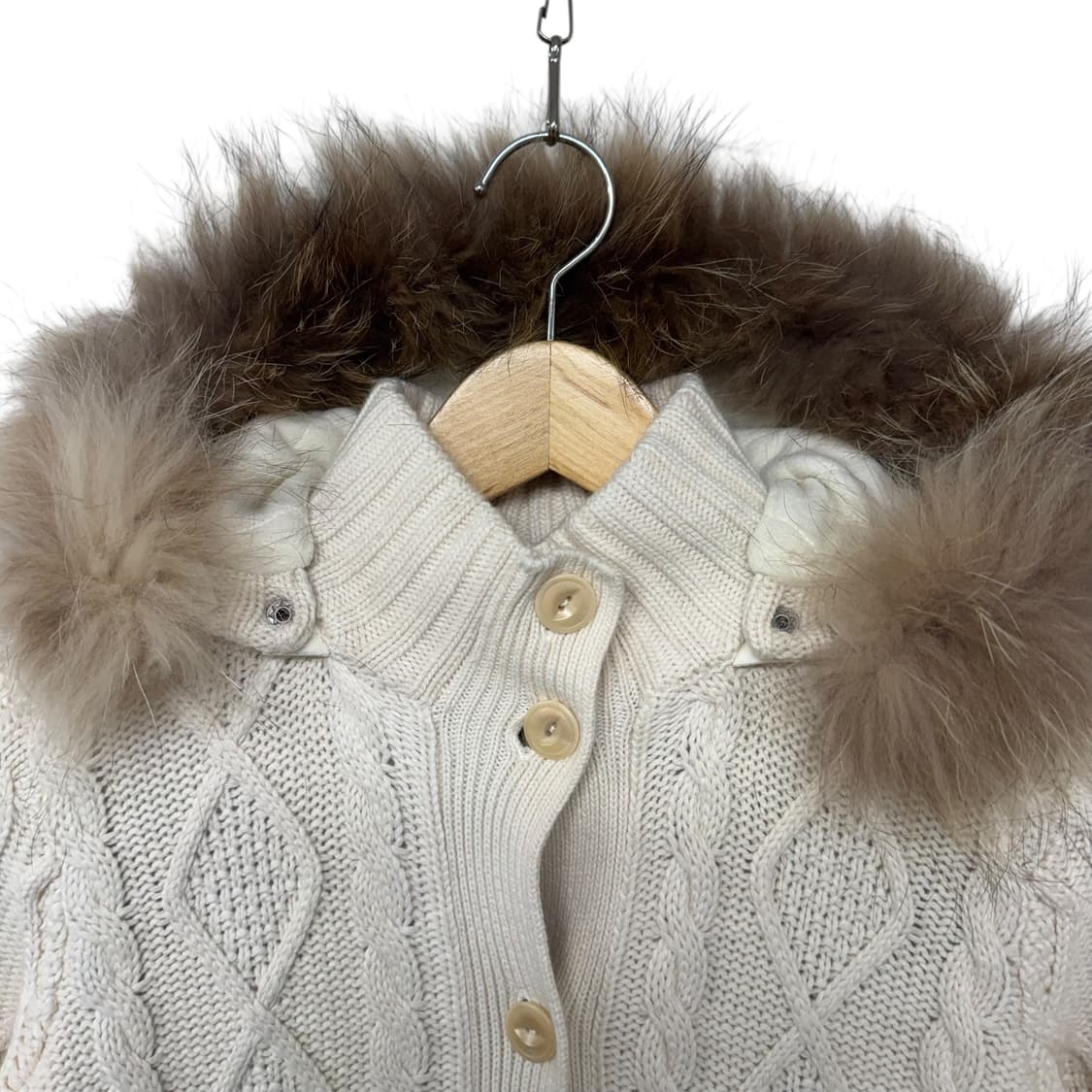 티니위니 로고 울프죠 케이블 누빔 니트점퍼  상품이미지2