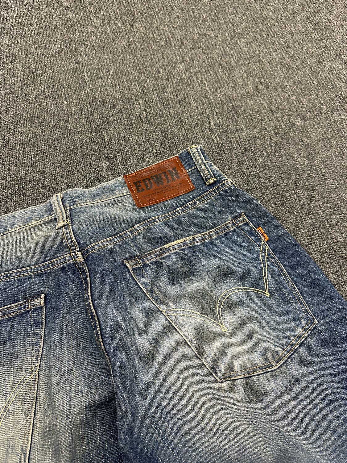 에드윈 505Z 빈티지 워싱 데님팬츠 루즈 스트레이트 상품이미지6