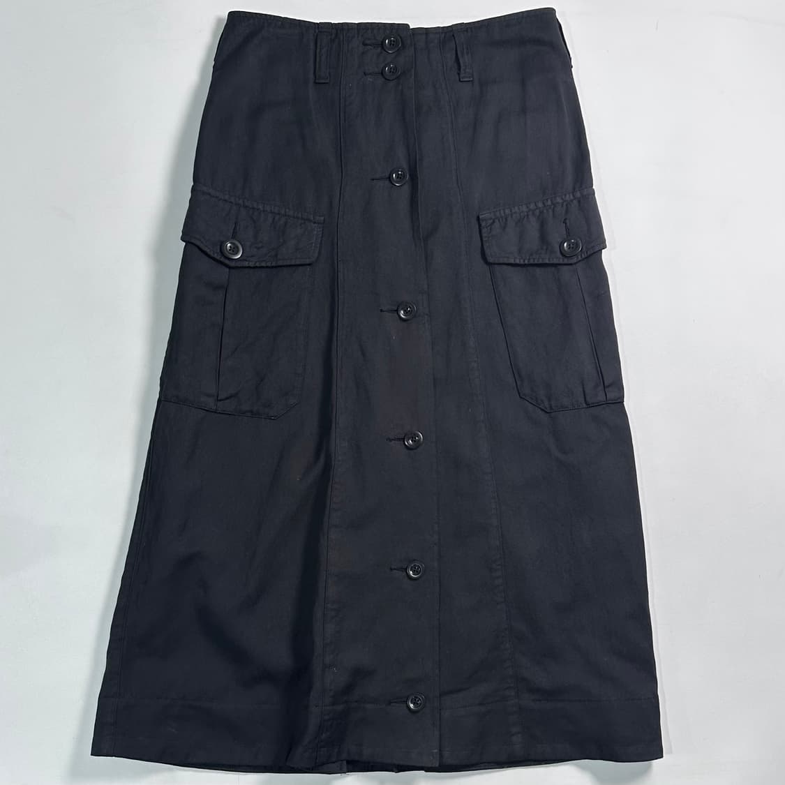 마가렛호웰 블랙 포켓 롱 스커트 상품이미지1