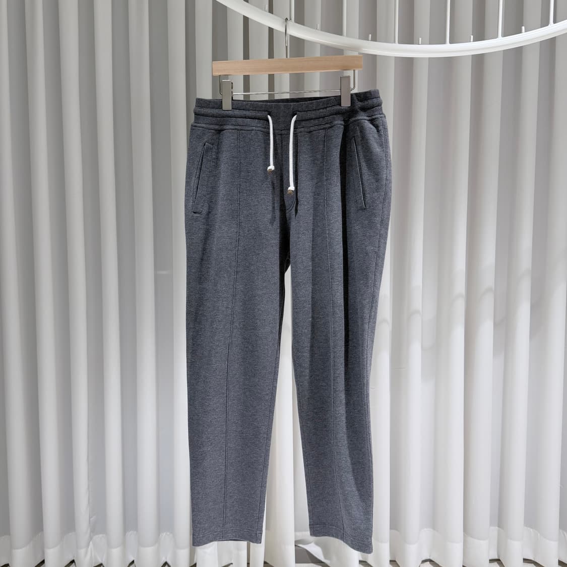 (A+/M) / 브루넬로 쿠치넬리 코튼 치노 트라우저 그레이 트레이닝팬츠 상품이미지2