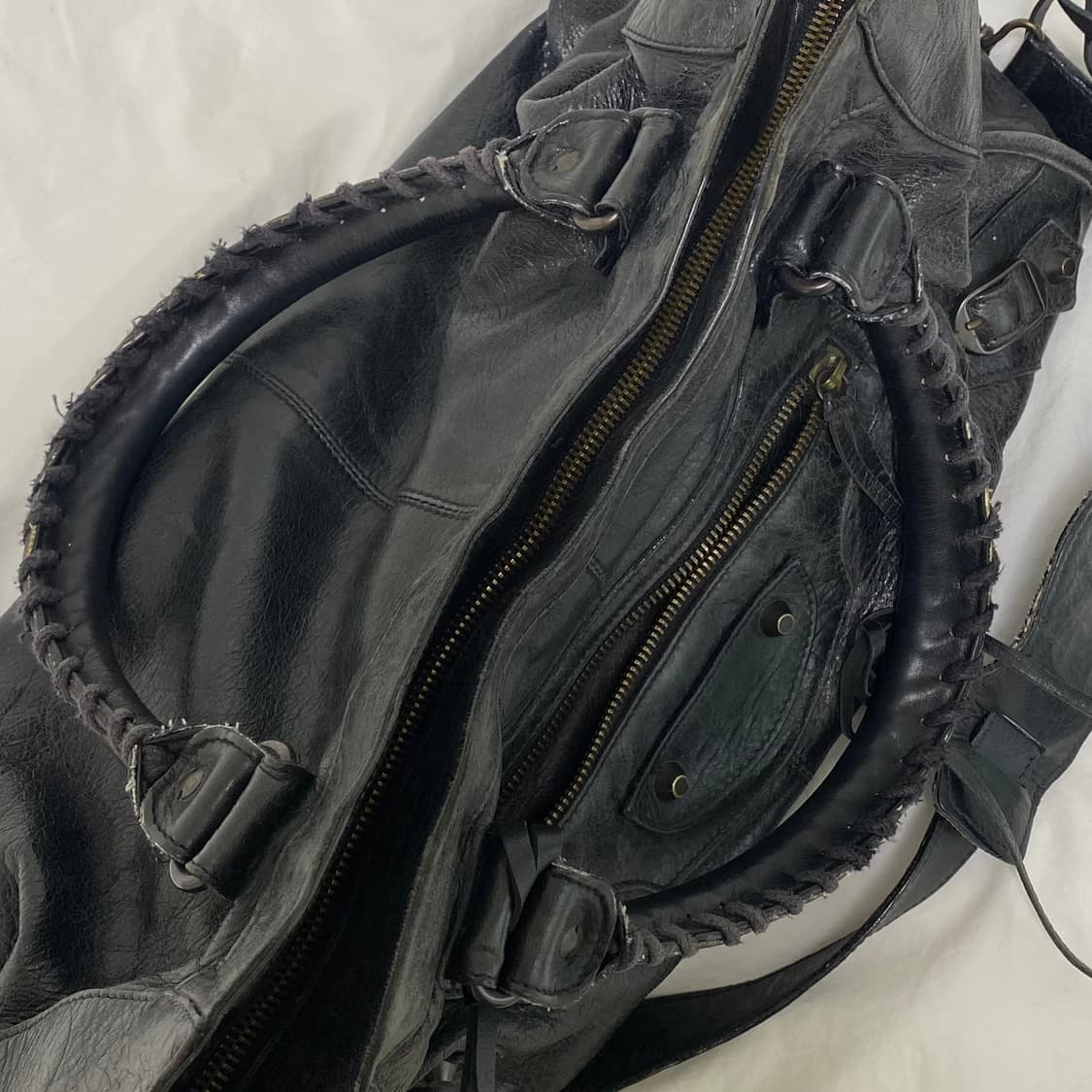 발렌시아가 시티백 모터백 블랙 흑장 상품이미지8