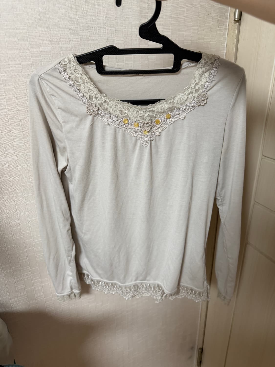 레이스 긴팔티 슬리브리스 모리걸 하구미 빈티지 상품이미지1