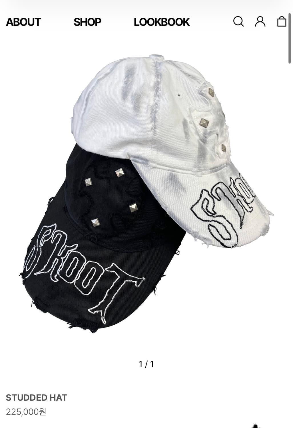 skoot  스쿠읏 스터드 캡 상품이미지3