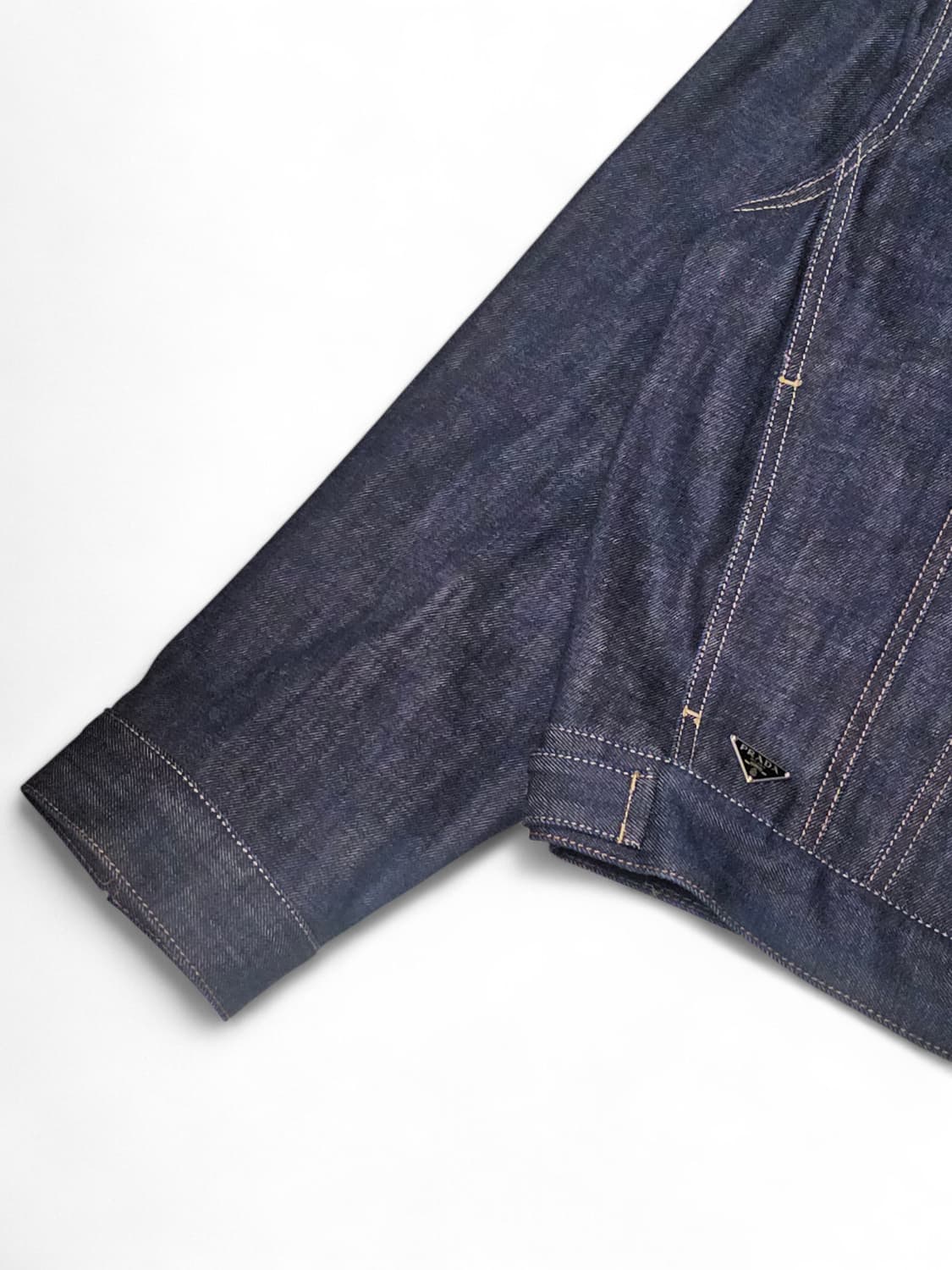 프라다 삼각로고 오버사이즈 데님 자켓 상품이미지2