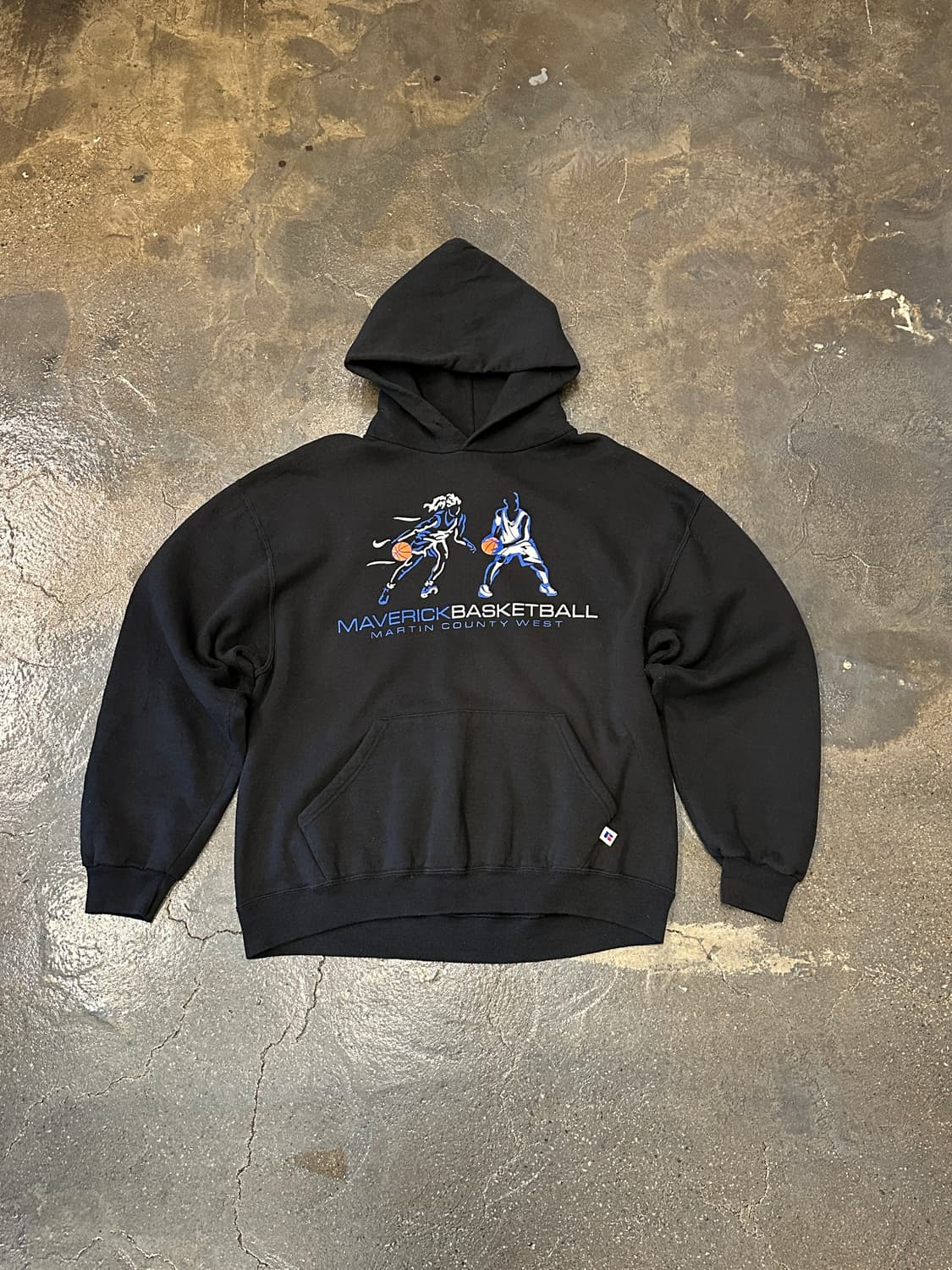 러셀 MAVERICK Basketball 후드티 블랙 L 상품이미지1