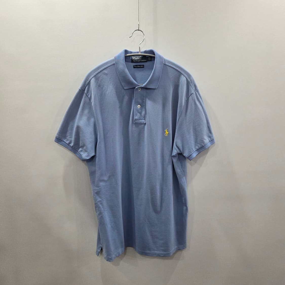 폴로랄프로렌 메쉬 카라 반팔티 스카이블루 L 상품이미지1