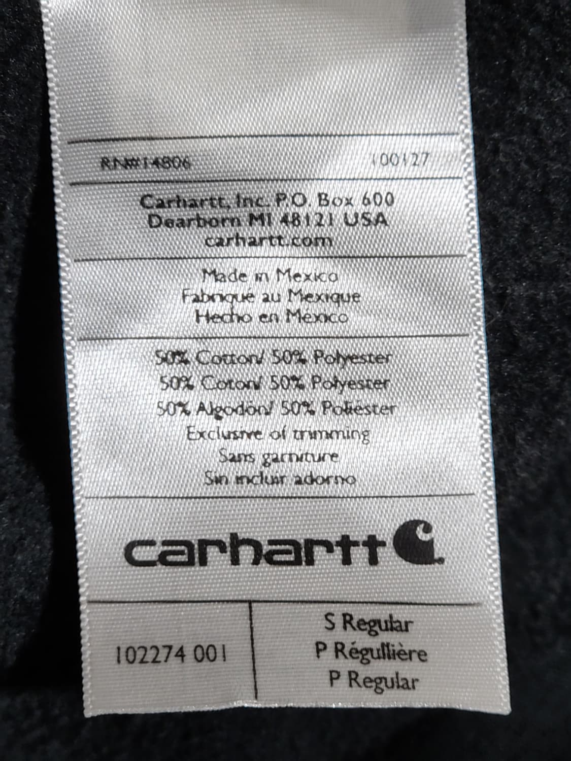 (L) 칼하트 집업 블랙 기모 아메카지 캐주얼  상품이미지5