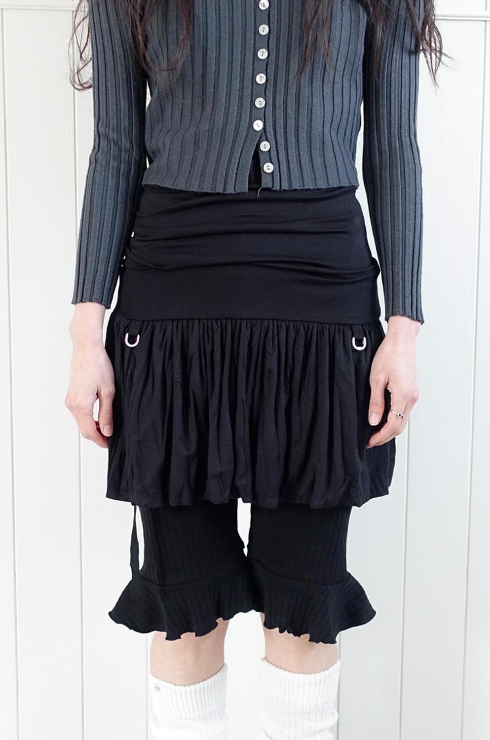 샵페어리 드레이프 리본 스커트 상품이미지1