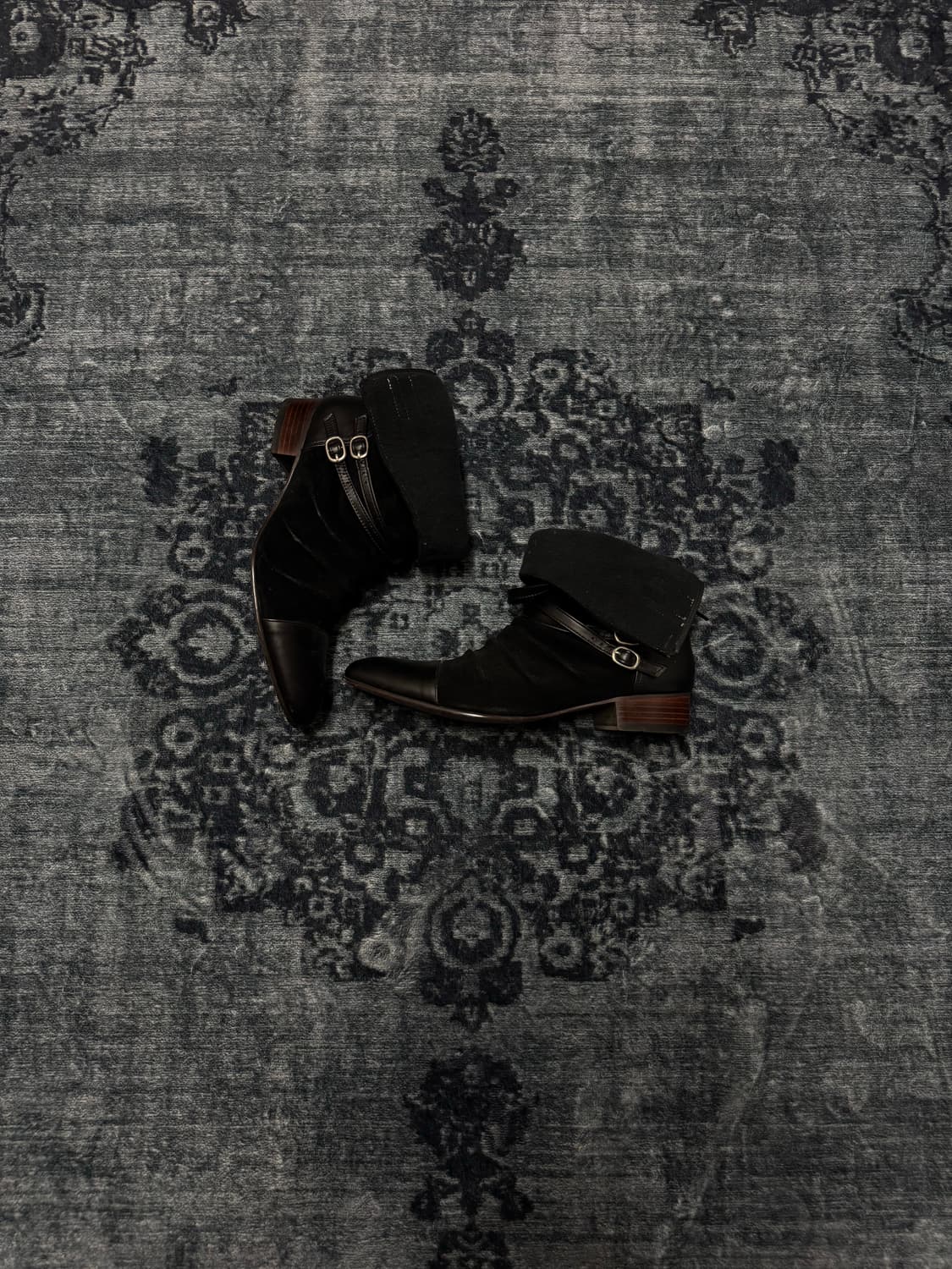 Unknown swede draping western boots 상품이미지2