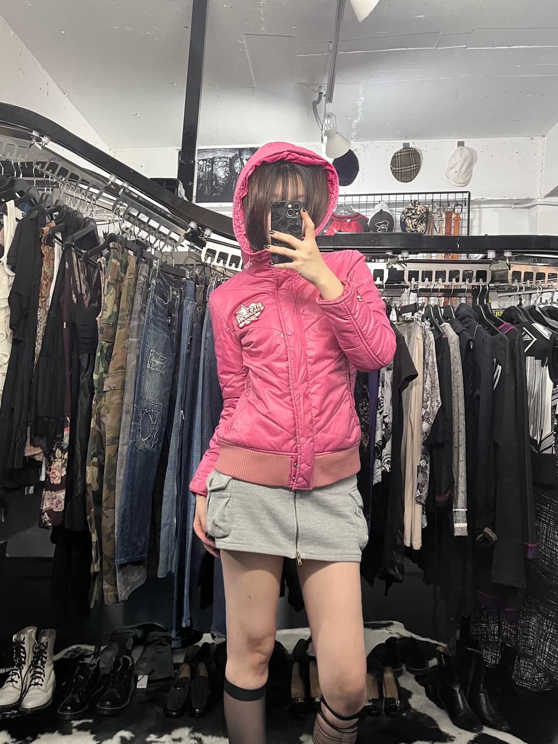 히스테릭 글래머 크롭 패딩 상품이미지2
