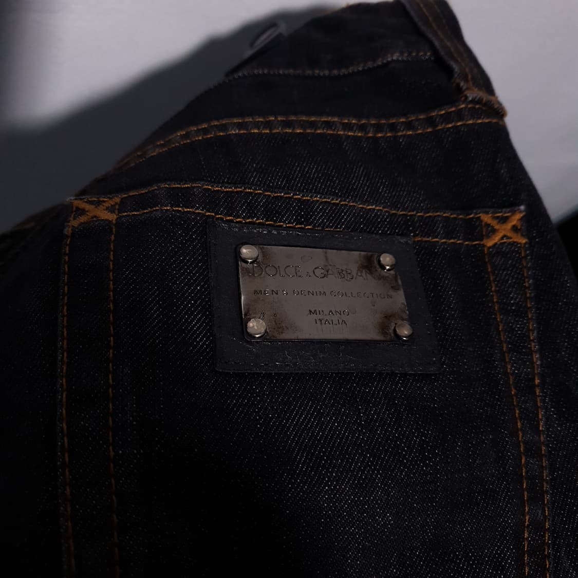 돌체앤가바나 실버 플레이트 DG 인디고 생지 12 데님 팬츠 청바지 44 상품이미지10