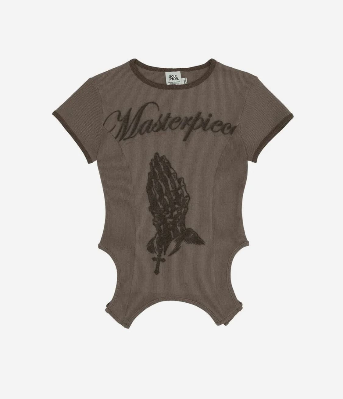 Corset Line Tee Ash Brown 상품이미지1