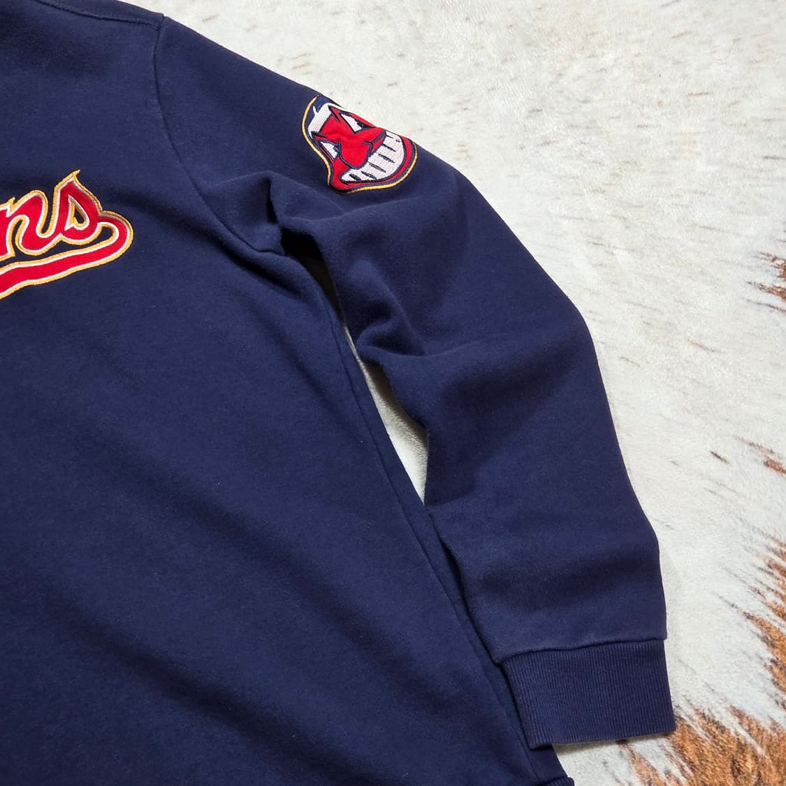 MLB 인디언스 네이비 후드티 상품이미지3