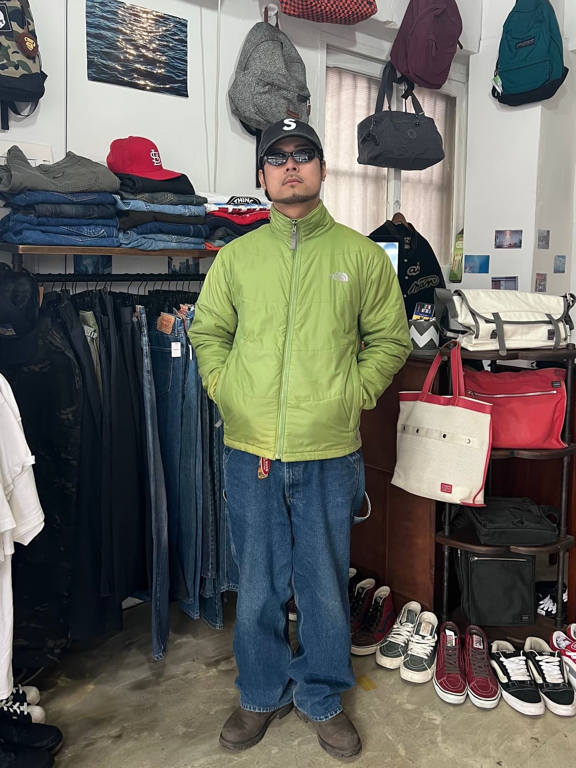 노스페이스 경량패딩 M 상품이미지2