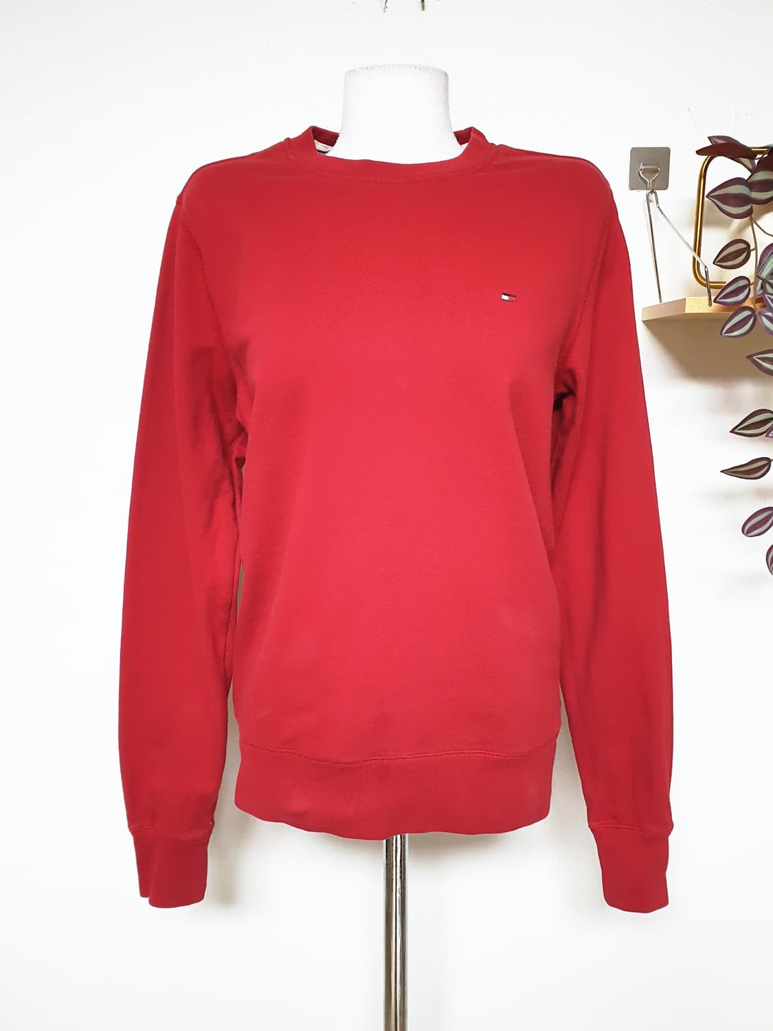 타미힐피거 맨투맨 S 레드 상품이미지6