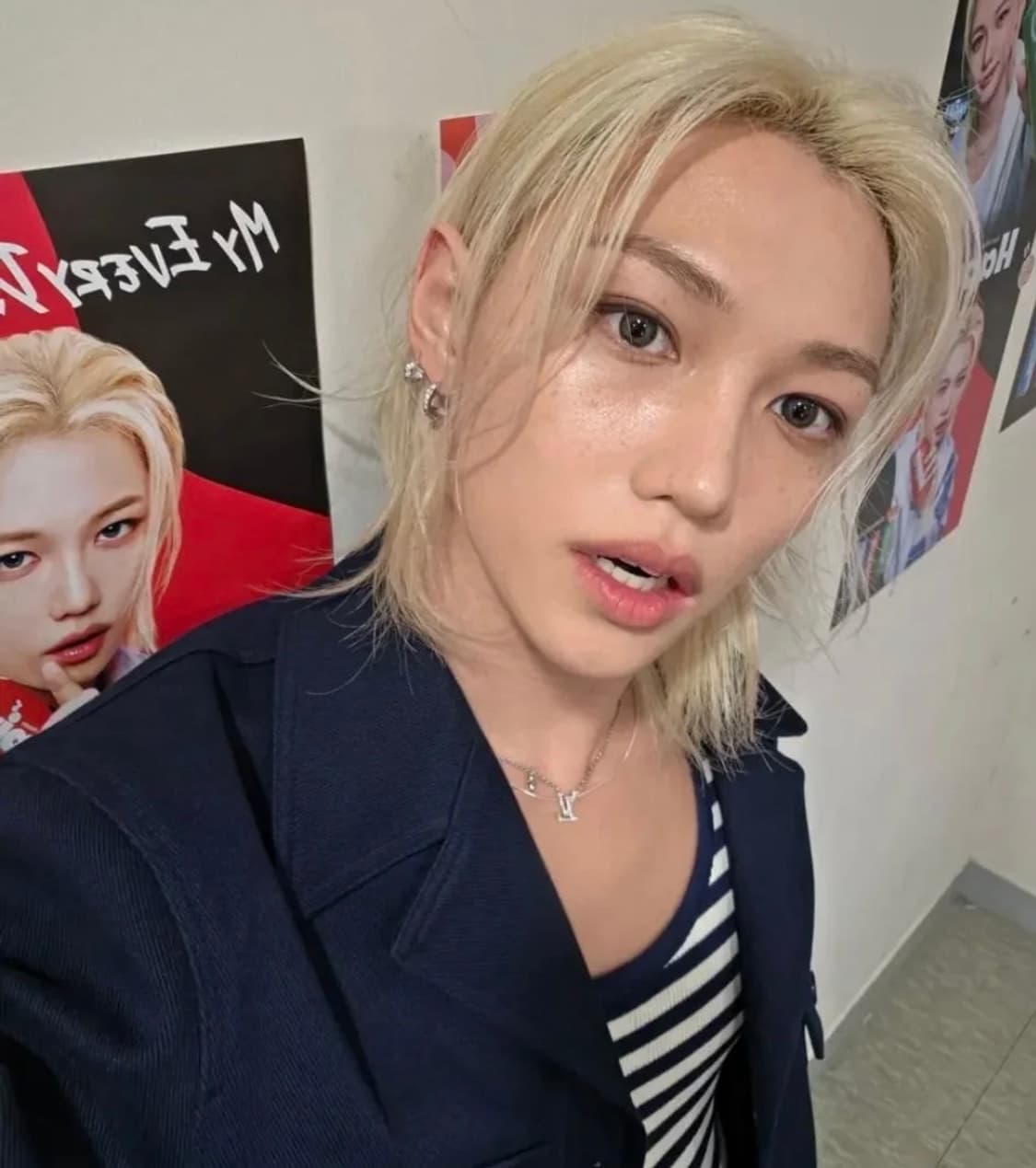 렉토 26SS 마리나 썸머 니트 스트라이프 탱크탑 슬리브리스 네이비 상품이미지3