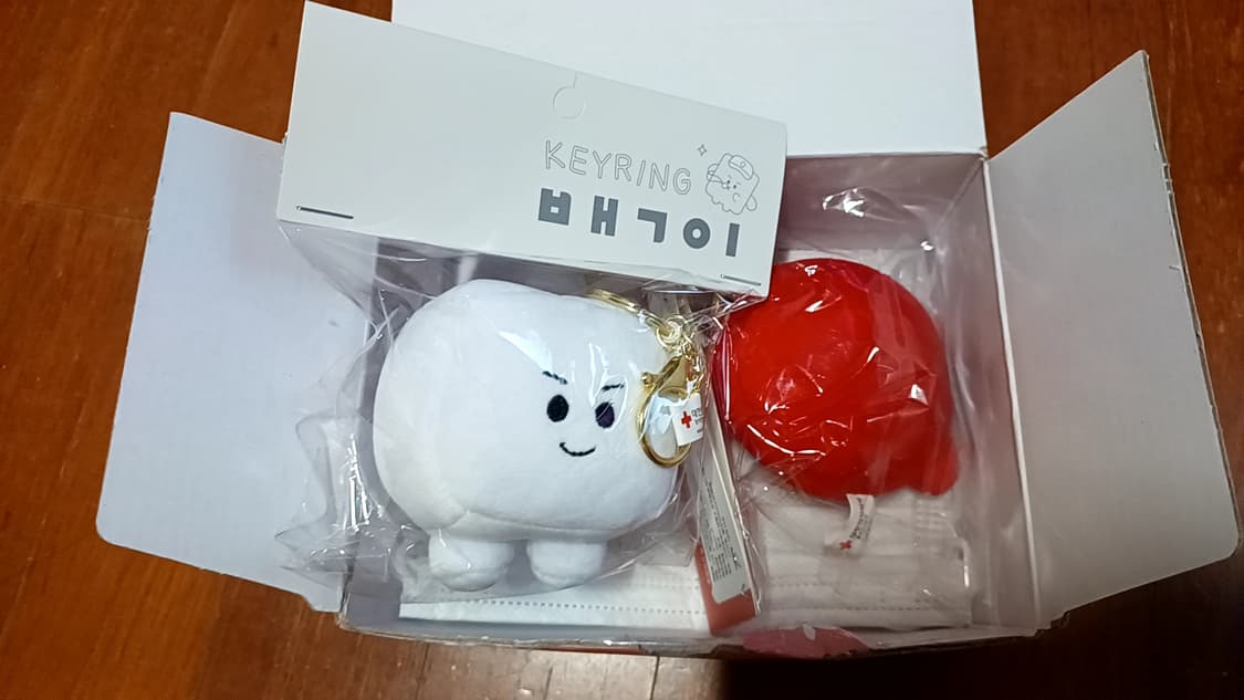 (새상품) 한정판 대한적십자사 굿즈 키링 인형 상품이미지3