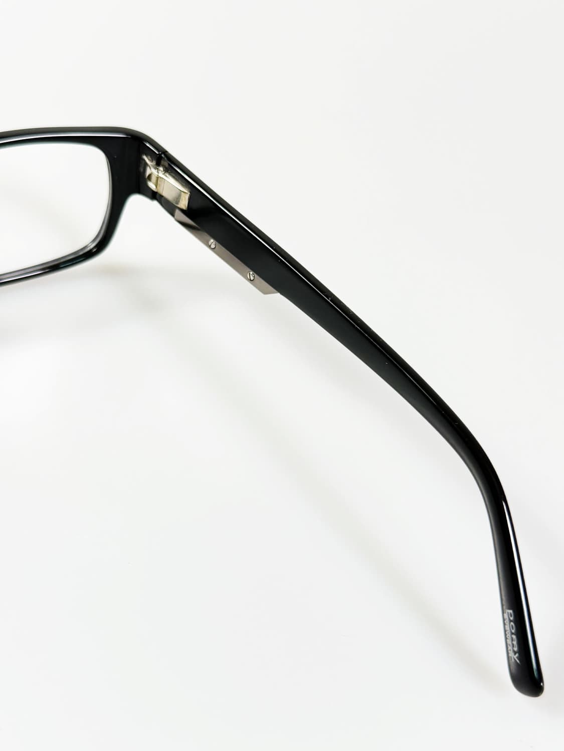 POMY 블랙 뿔테 스퀘어 프레임 빈티지 안경 상품이미지6