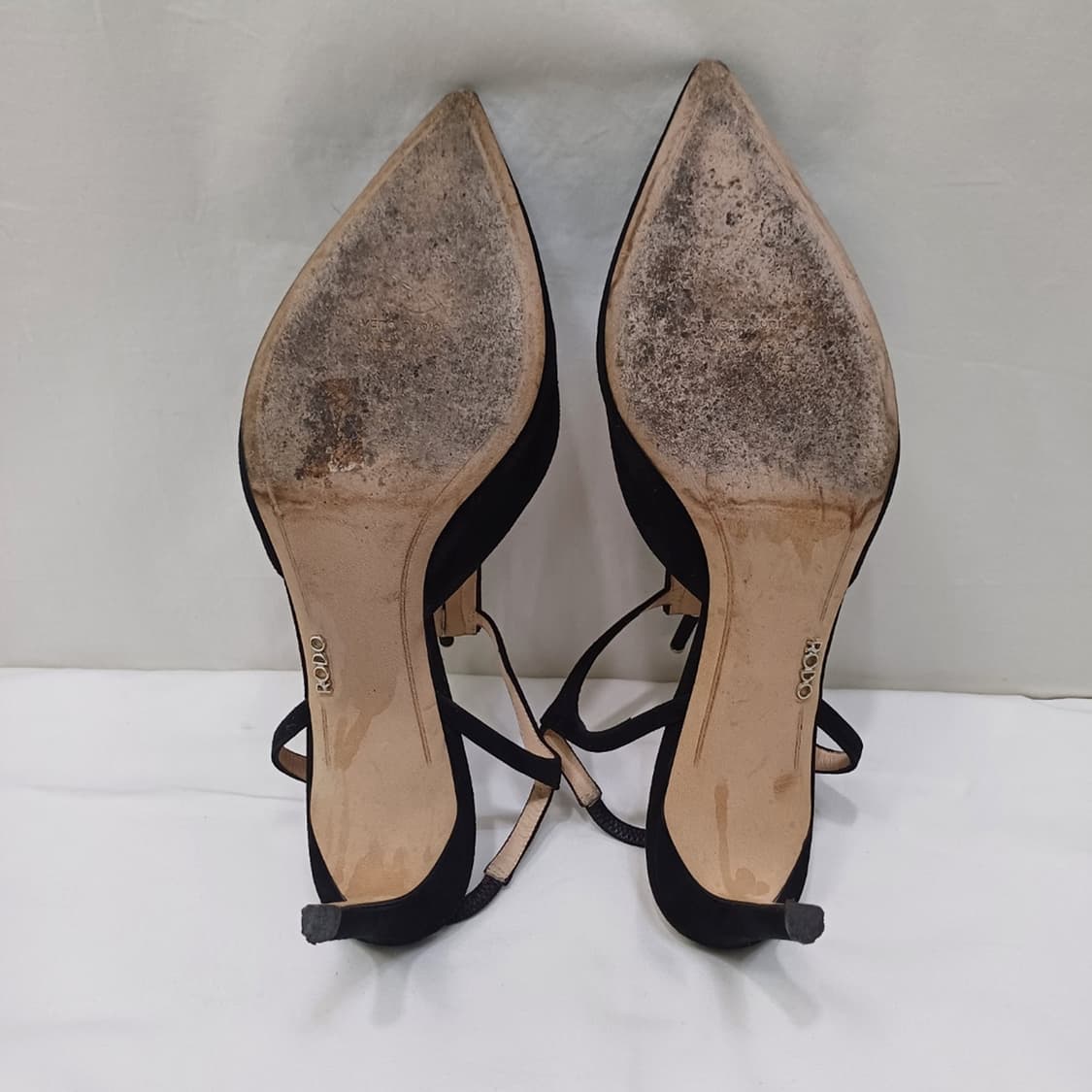 RODO 스웨이드 힐 샌들 슬링백 구두 235 ~ 볼없는 240 사랑봉봉 상품이미지5