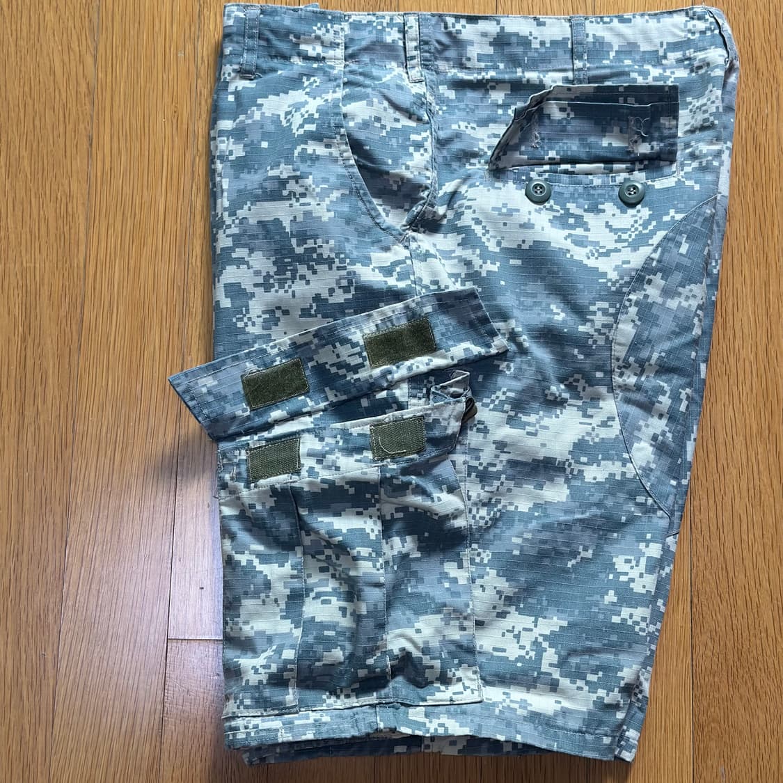 빈티지 디지털카모 카고 쇼트팬츠 상품이미지4