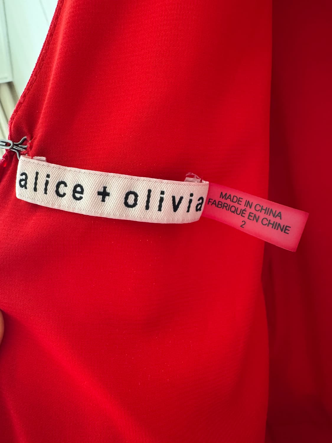 세상품 컨디션 Alice + Olivia 레드 프릴 원피스 2(55사이즈 상품이미지6