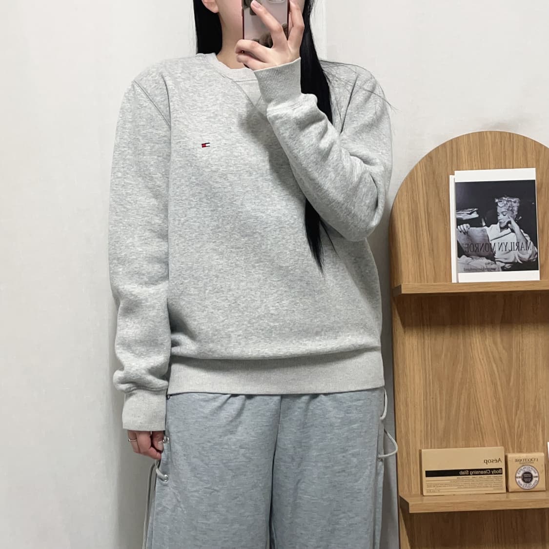 [정품] 타미 그레이 기모 맨투맨 [ S ] 상품이미지2