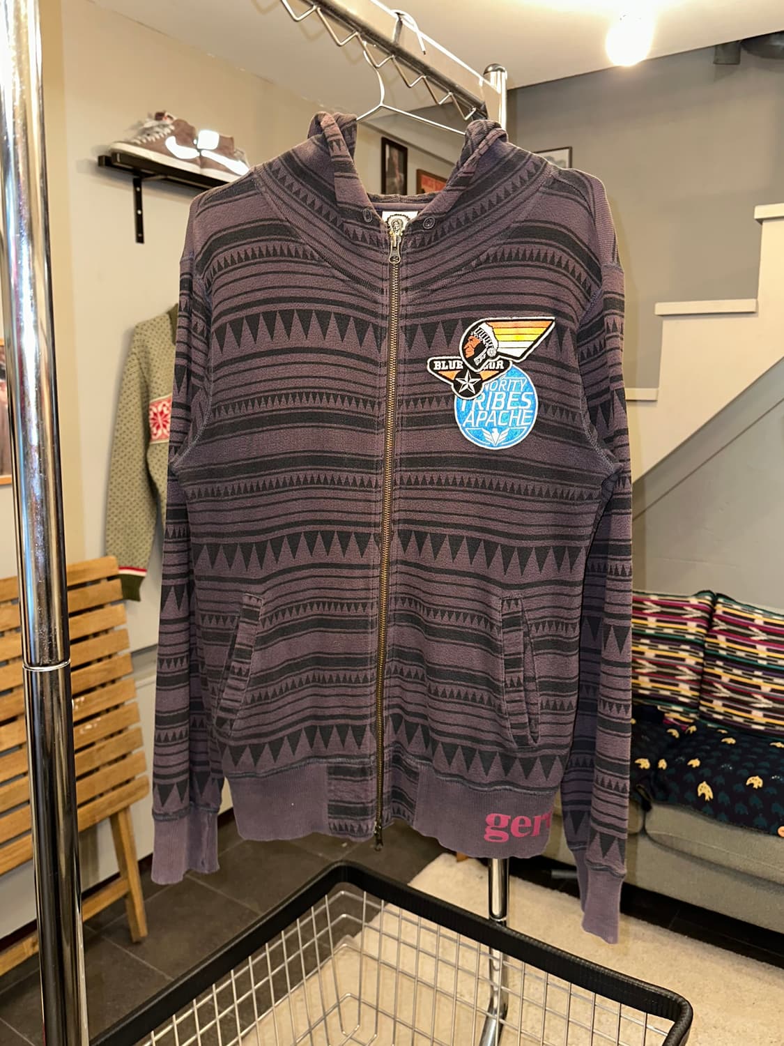 Geronimo Indian aztec hood zip-up 상품이미지4