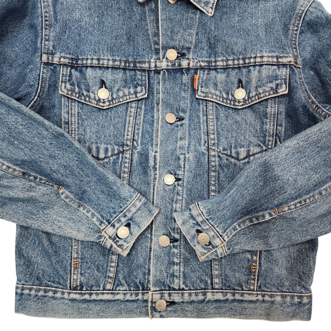 S Levi's 리바이스 오렌지탭 데님 트러커 자켓 상품이미지3