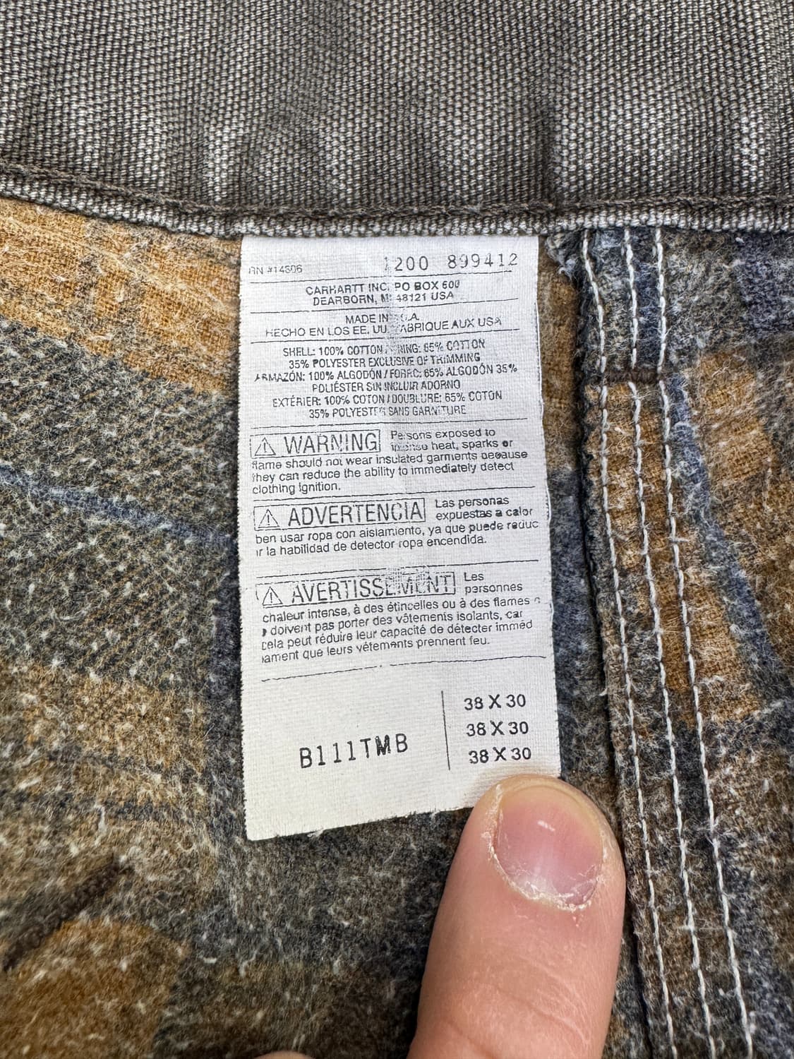 칼하트 싱글니 b111 tmb 상품이미지10