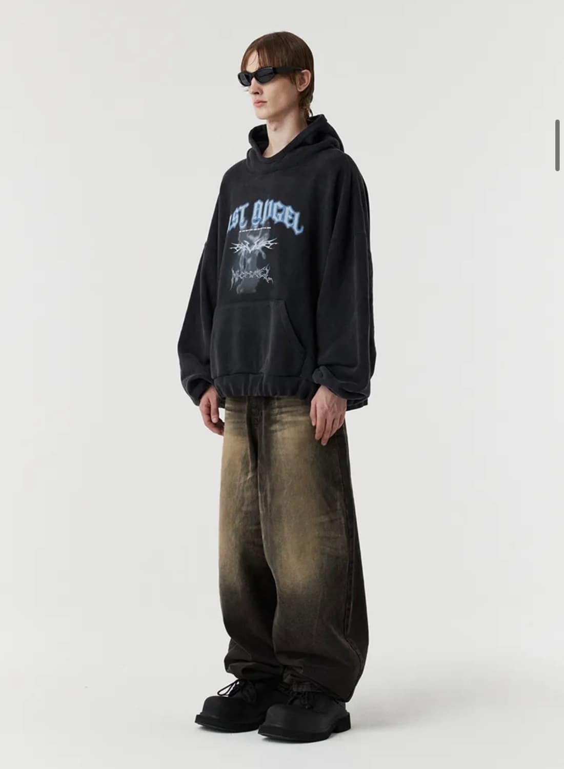 디앤에스알 어썸 배기 데님 팬츠 블랙 L 상품이미지2