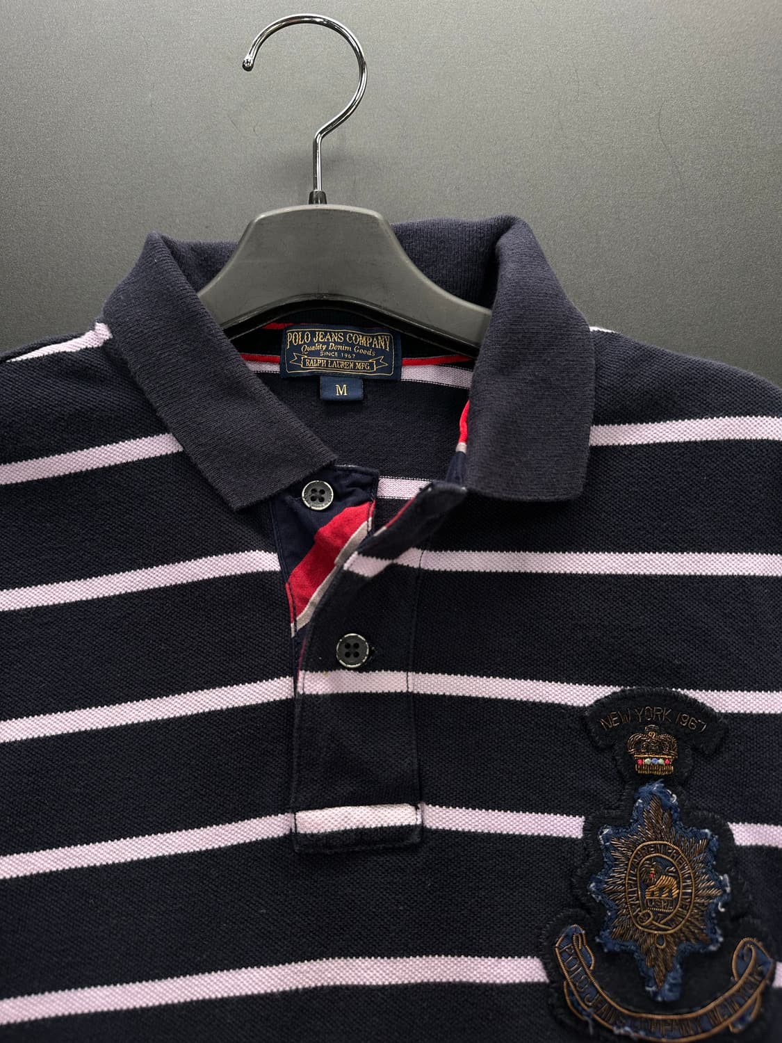 폴로랄프로렌 패치 스트라이프 럭비 PK긴팔티 상품이미지6