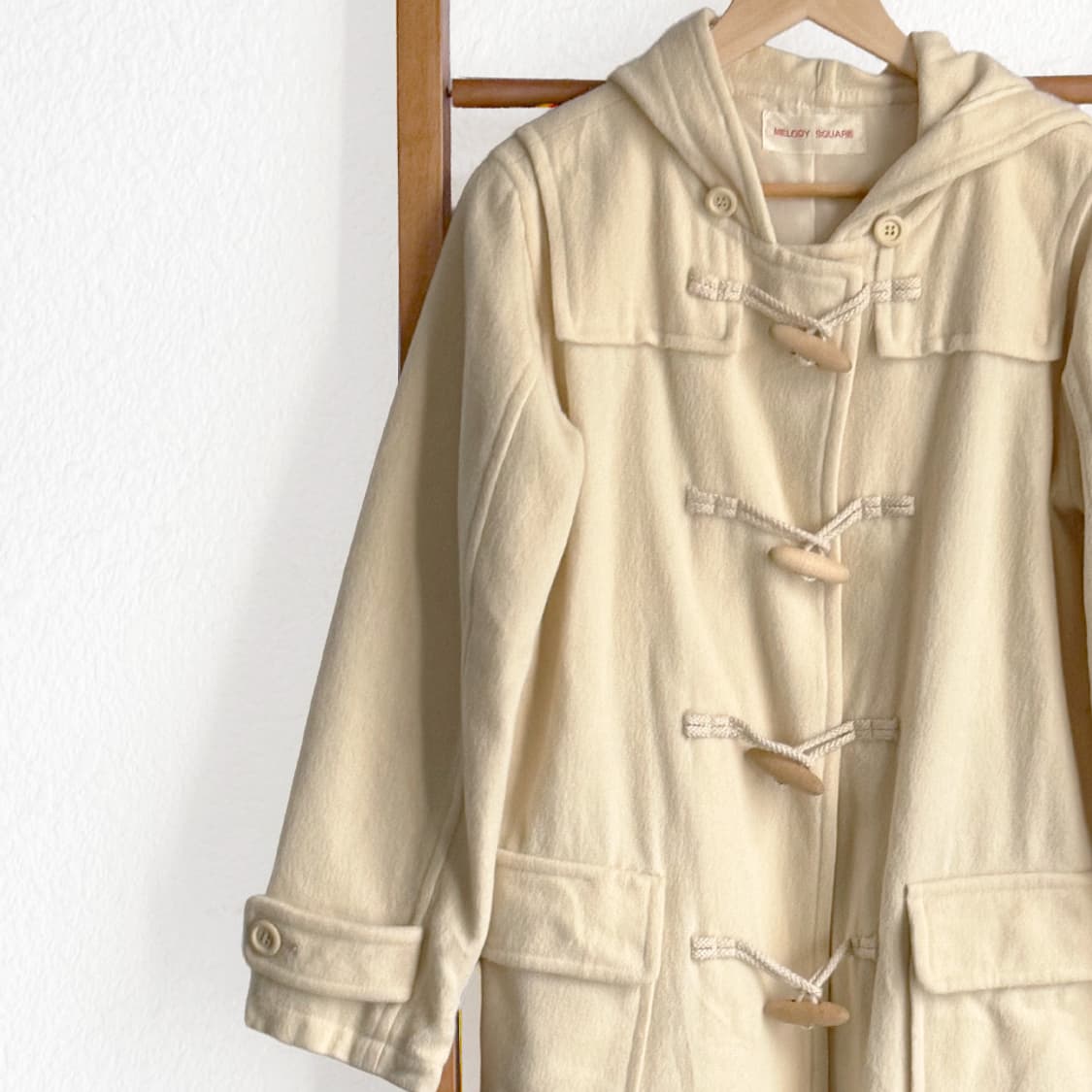 시로이 골목 더플 후드 코트 상품이미지2