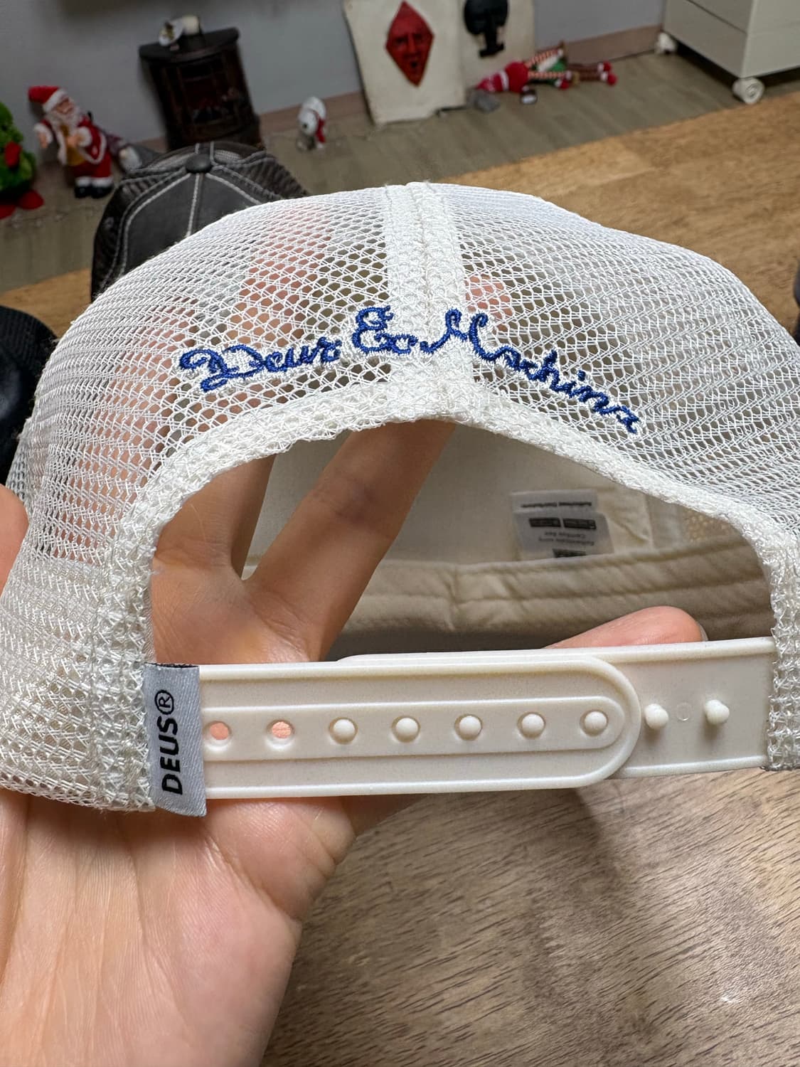 데우스 마키나 흰색메쉬 볼캡(새상품) 상품이미지3