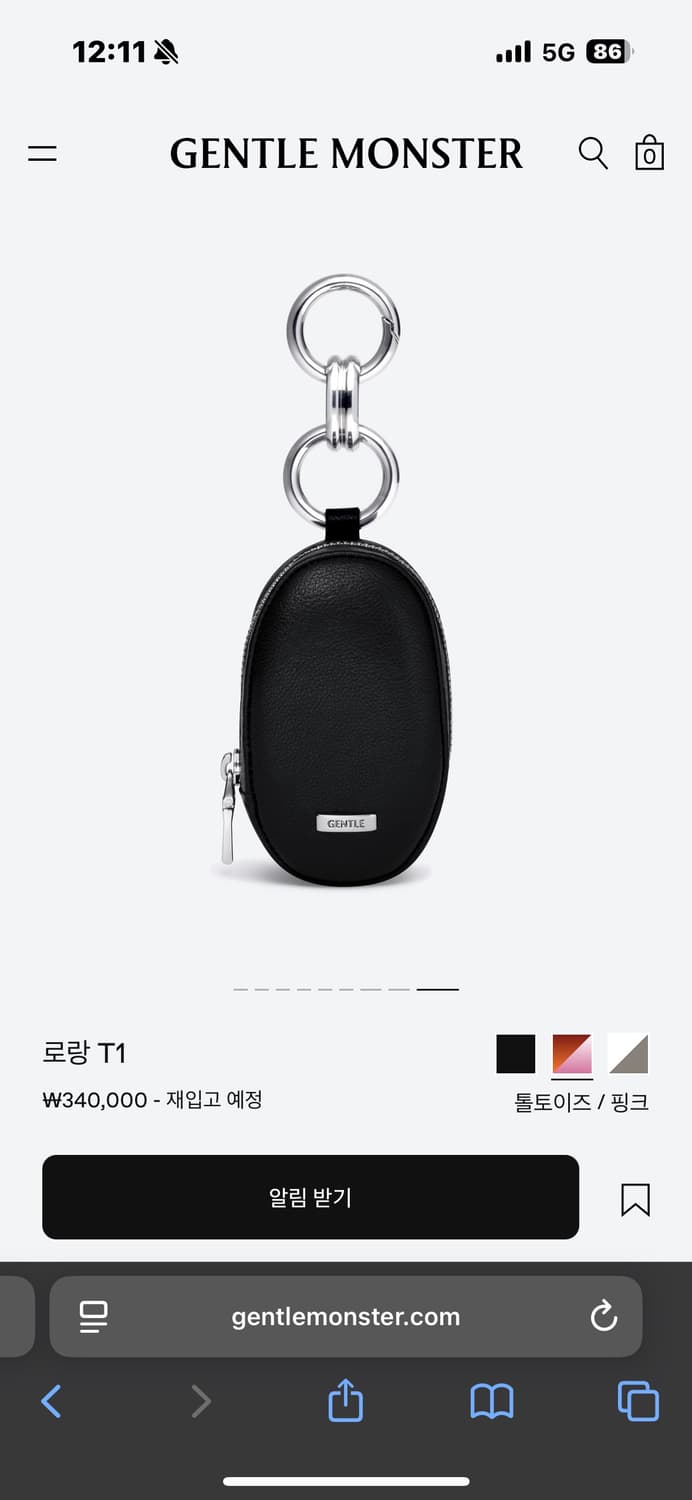 젠틀몬스터 로랑 T1 톨토이즈/핑크 상품이미지4