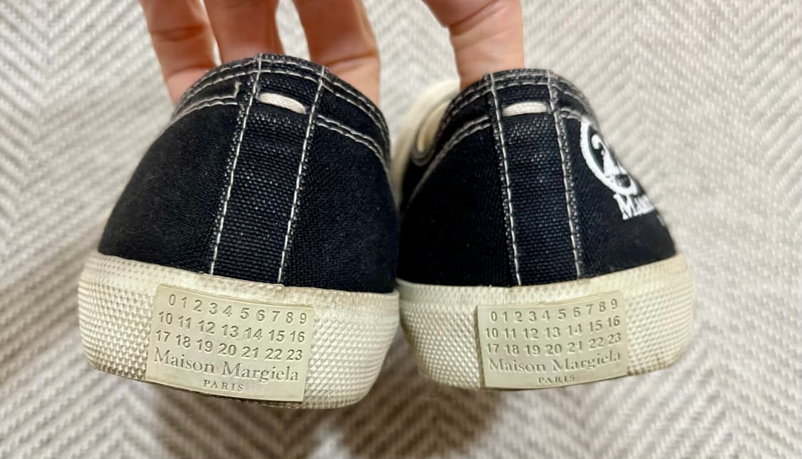 Maison Margiela 마르지엘라 타비 캔버스 로우 블랙/36.5 상품이미지2