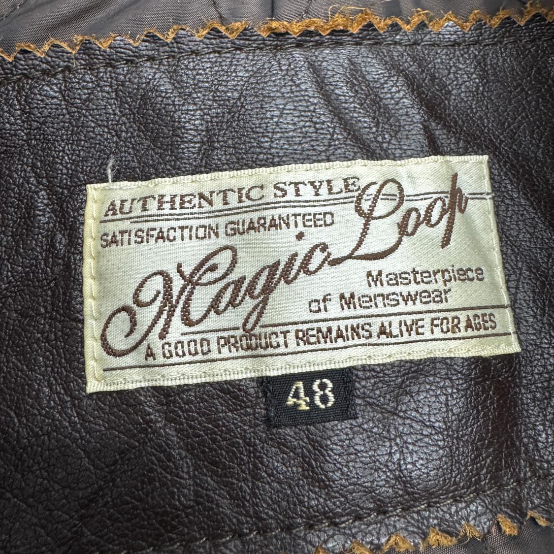 JPN 제팬 카우스킨 바이커 소가죽 리얼레더 가죽자켓 상품이미지8