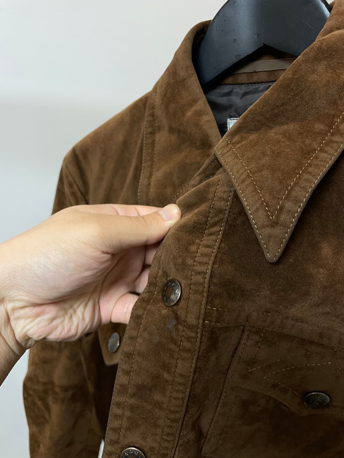 (L) Hunt 헌트 스웨이드 투포켓 셔츠 자켓 상품이미지8