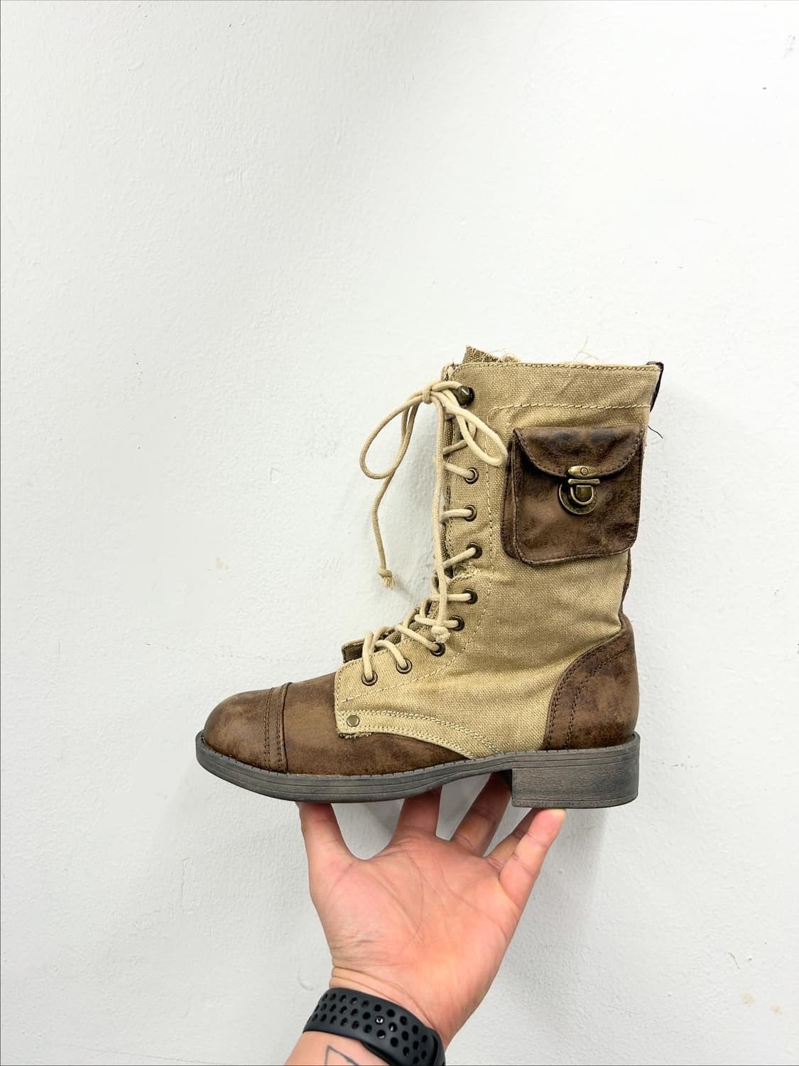 ROXY 캔버스&레더 부츠 240-245 상품이미지1