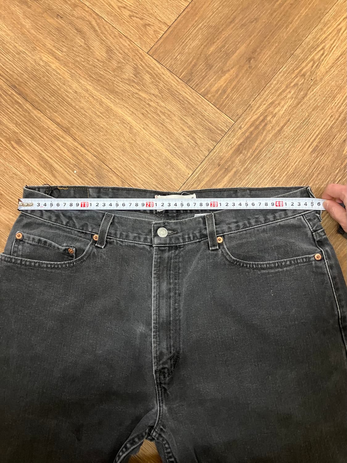 N177 리바이스 505 흑청 레귤러핏 상품이미지6