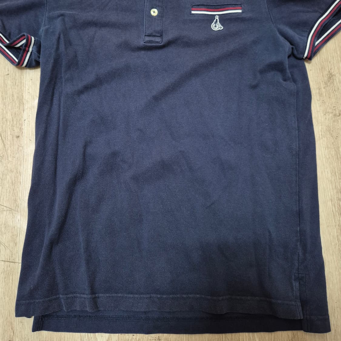 빈폴 로고 네이비 반팔 카라티 상품이미지3