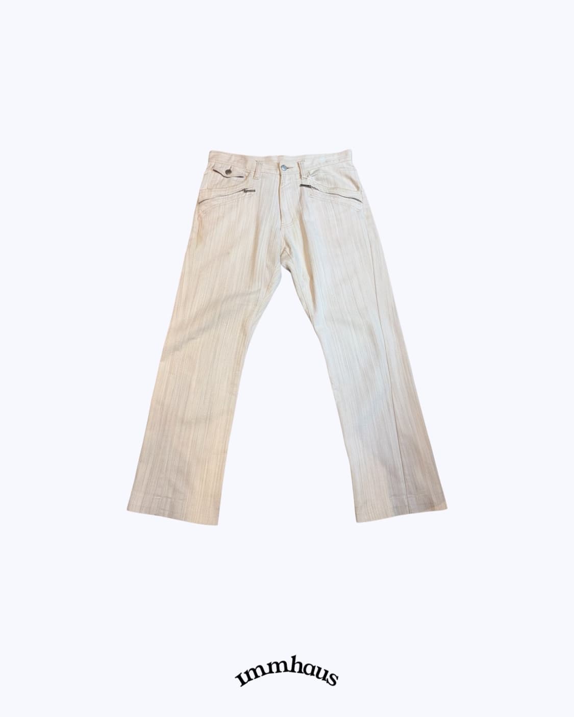 Linen zip detail pants 상품이미지1