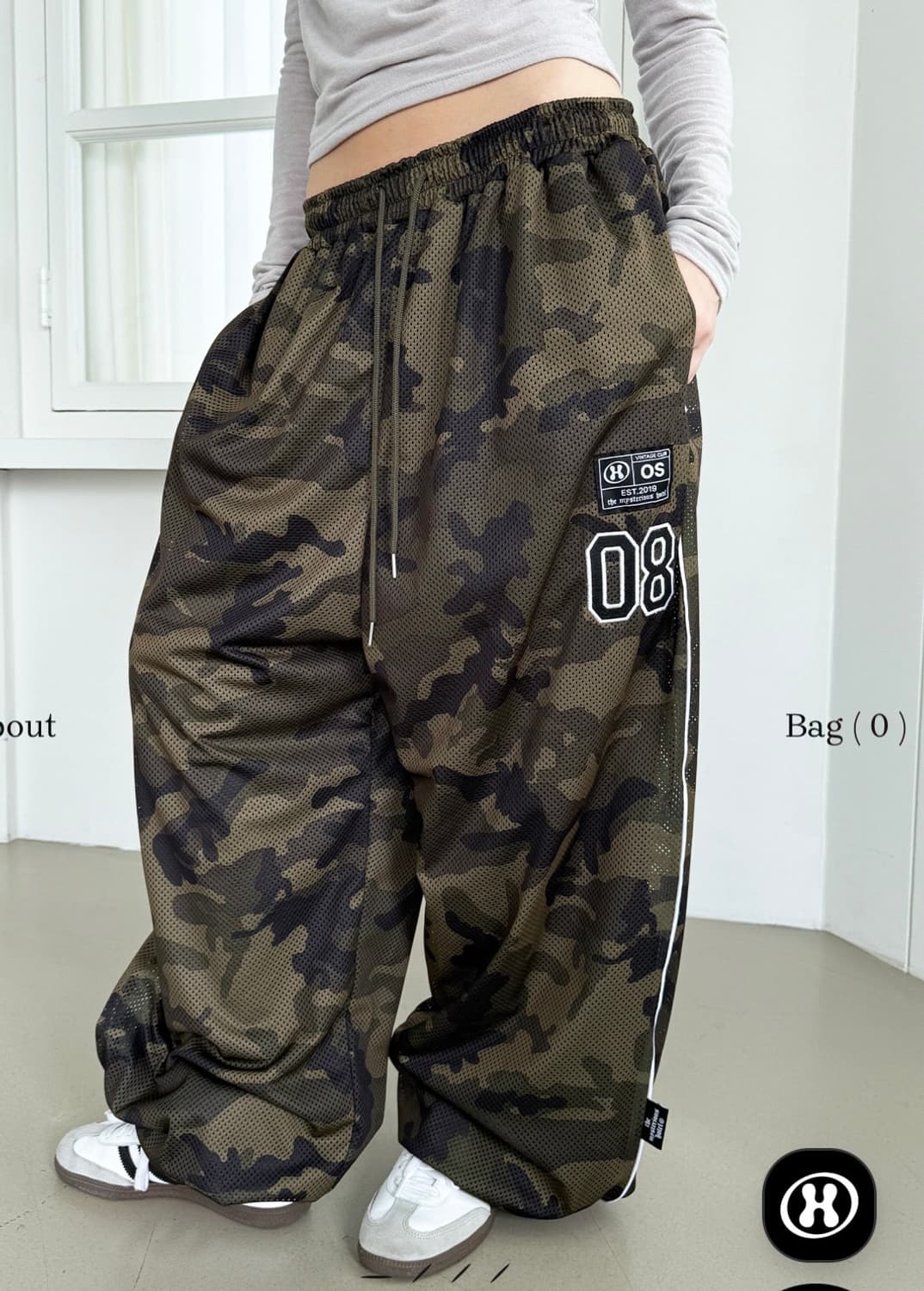 더미스테리어스호텔 패치 매쉬 팬츠 (블핑 제니 착용) 상품이미지1